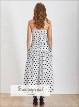 Olivia Polka-Dot Ruched Tube Midi Dress - Sun Imperial product photo 3