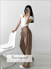 Pleated wide leg tailored trousers - Sun Imperial (photo 2)