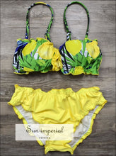 Printed Strapless Ruffle Bikini Set - Sun Imperial product photo 3
