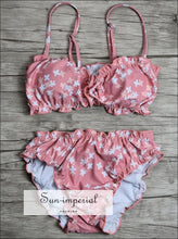 Printed Strapless Ruffle Bikini Set - Sun Imperial product photo 5