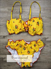 Printed Strapless Ruffle Bikini Set - Sun Imperial product photo 6