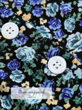 Sun-imperial Vintage Slim V Neck Brown dot Buttoned top