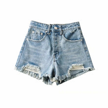Retro Frayed-Cuff Denim Shorts - Sun Imperial product photo 6