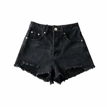 Retro Frayed-Cuff Denim Shorts - Sun Imperial product photo 7