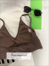 Sun-imperial Rib Bralet with Removeable Padding High Street Fashion