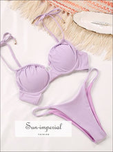 Ribbed Plunge Bikini Set - Sun Imperial product photo 1