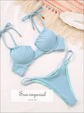 Ribbed Plunge Bikini Set - Sun Imperial product photo 2