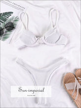 Ribbed Underwire High-Cut Bikini Set - Sun Imperial product photo 5