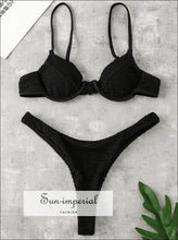 Ribbed Underwire High-Cut Bikini Set - Sun Imperial product photo 6