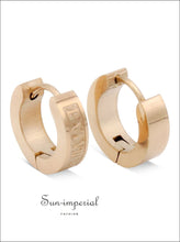 Roman numeral huggie hoop earrings - Sun Imperial (photo 13)