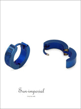 Roman numeral huggie hoop earrings - Sun Imperial (photo 3)