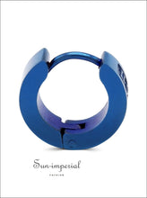 Roman numeral huggie hoop earrings - Sun Imperial (photo 4)