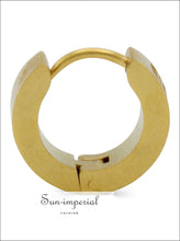 Roman numeral huggie hoop earrings - Sun Imperial (photo 8)