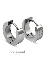 Roman numeral huggie hoop earrings - Sun Imperial (photo 9)