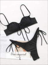 Ruched Bikini Set in Solid and Printed Designs - Sun Imperial product photo 12