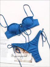 Ruched Bikini Set in Solid and Printed Designs - Sun Imperial product photo 14