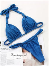 Ruched Bikini Set in Solid and Printed Designs - Sun Imperial product photo 4