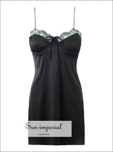 Satin Embroidered Cami Mini Dress - Sun Imperial product photo 1