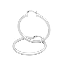 Silver-Tone Plain Hoop Earrings — 3 mm - Sun Imperial product photo 7