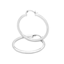 Silver-Tone Plain Hoop Earrings — 3 mm - Sun Imperial product photo 8
