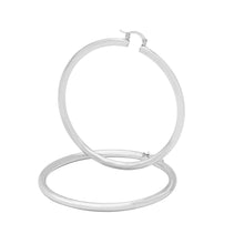 Silver-Tone Plain Hoop Earrings — 3 mm - Sun Imperial product photo 9