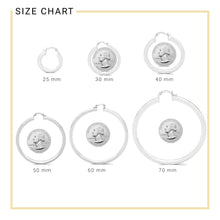 Silver-Tone Plain Hoop Earrings — 4 mm - Sun Imperial product photo 4