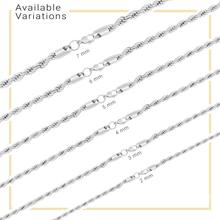 Silver-Tone Stainless Steel Rope-Chain Necklace - Sun Imperial product photo 4