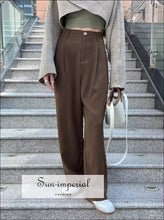 Slouchy pleated tailored trousers - Sun Imperial (photo 5)