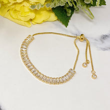Square Cubic Zirconia Slider Bracelet - Sun Imperial product photo 2