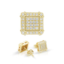 Square CZ Stud Earrings — Style 10 - Sun Imperial product photo 1