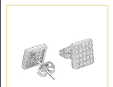 Square CZ Stud Earrings — Style 17 - Sun Imperial product photo 3