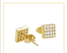 Square CZ Stud Earrings — Style 4 - Sun Imperial product photo 3