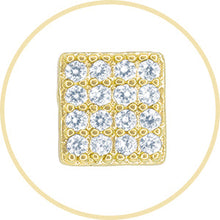 Square CZ Stud Earrings — Style 4 - Sun Imperial product photo 9