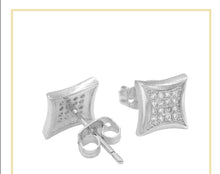 Square CZ Stud Earrings — Style 5 - Sun Imperial product photo 4