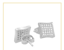 Square CZ Stud Earrings — Style 6 - Sun Imperial product photo 5