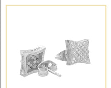 Square CZ Stud Earrings — Style 7 - Sun Imperial product photo 7