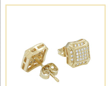 Square CZ Stud Earrings — Style 8 - Sun Imperial product photo 2
