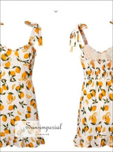 Sun-imperial Strapless Straps Women Dresses Lim Print Ruffles Elastic Waist Short Dress Ladies vintage SUN-IMPERIAL United States