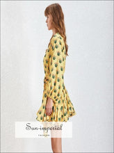Tia Printed Tie-Dye A-Line Mini Dress - Sun Imperial product photo 1