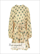 Tia Printed Tie-Dye A-Line Mini Dress - Sun Imperial product photo 3
