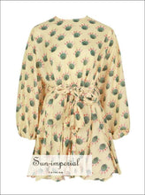 Tia Printed Tie-Dye A-Line Mini Dress - Sun Imperial product photo 5