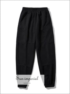Black Designer Cargo Sweatpants  Black sweatpants, Street wear