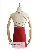 Sun-imperial Women Cross back Ribbed Mini Dress High Street Fashion SUN-IMPERIAL United States