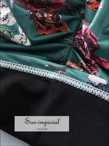 Sun-imperial Women Padded Cup Floral Print Camisole Cup detail Satin Camis High Street Fashion