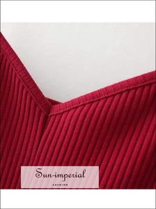 Sun-imperial Women Sexy V Neck Spaghetti Strap Mini Dress Striped Cami Dresses High Street Fashion