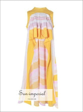 Women's asymmetrical vintage sleeveless blouse