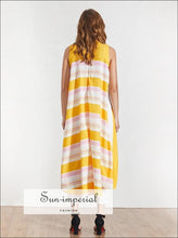 Women's asymmetrical vintage sleeveless blouse