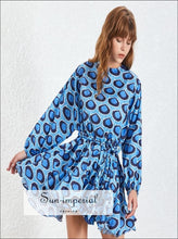 Women's floral print A-line mini dress
