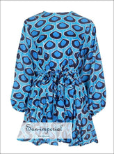 Women's floral print A-line mini dress