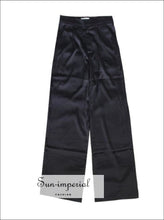Women's high waist wide leg casual trousers